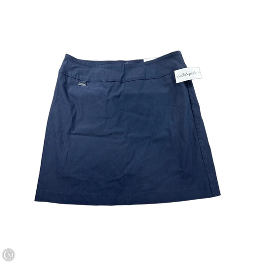 Skirt Mini & Short By Peck And Peck In Blue, Size: M