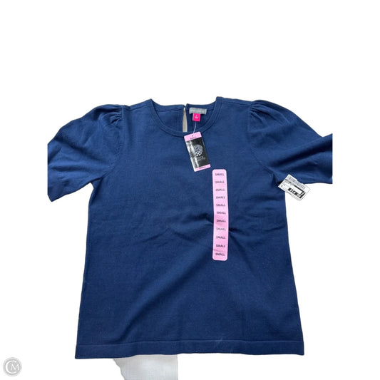 Sweater Short Sleeve By Vince Camuto In Blue, Size: S