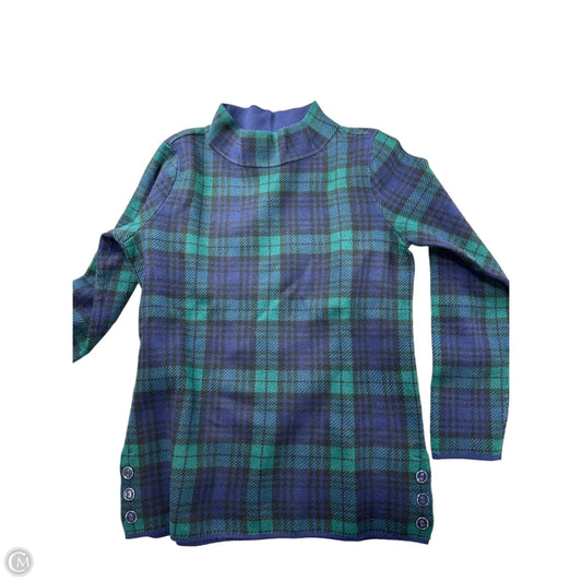 Sweater By Appleseeds In Plaid Pattern, Size: M