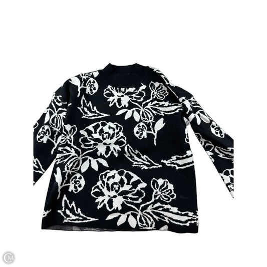 Sweater By Northstyle In Black & White, Size: M
