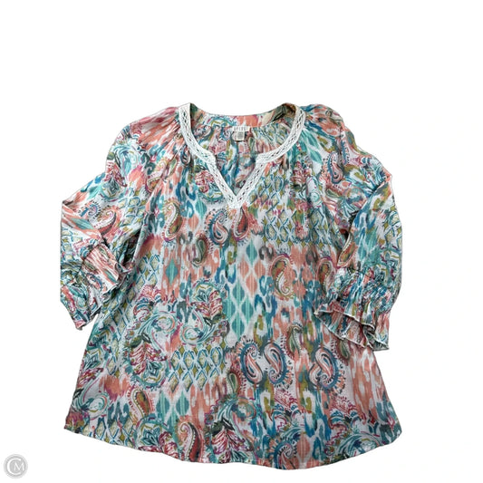 Top Long Sleeve By Spense In Multi-colored, Size: M