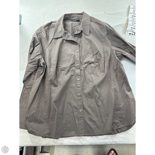 Top Long Sleeve By Lane Bryant In Brown, Size: L