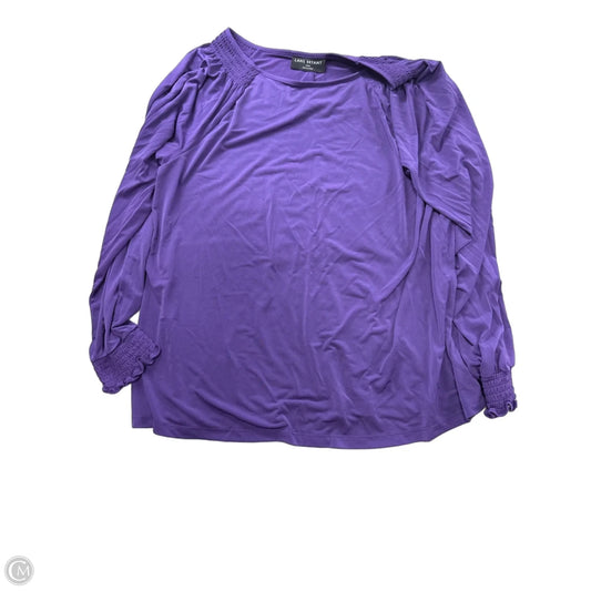 Top Long Sleeve By Lane Bryant In Purple, Size: L