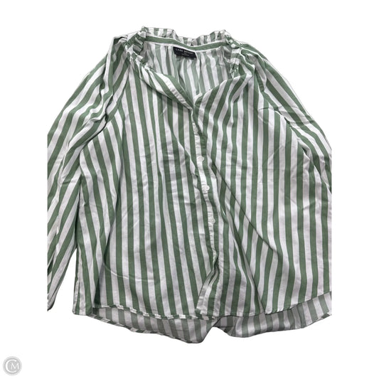 Top Long Sleeve By Lane Bryant In White, Size: L