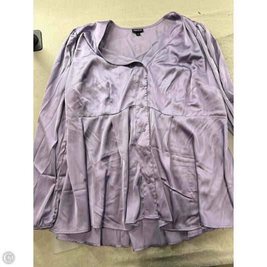 Top Long Sleeve By Torrid In Purple, Size: L
