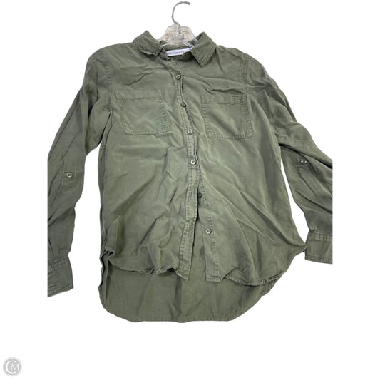 Top Long Sleeve By Calvin Klein In Green, Size: Xs