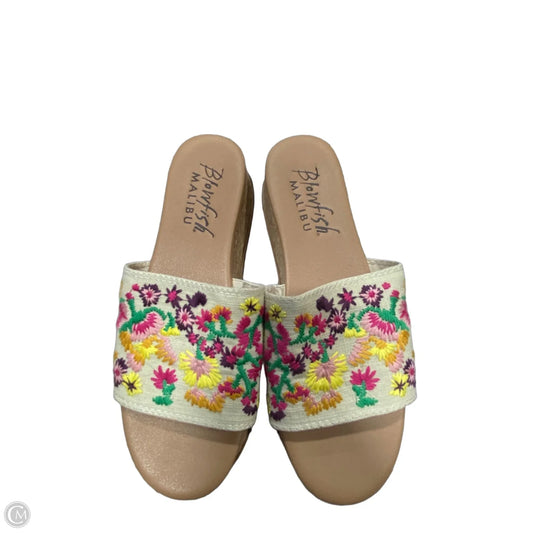Sandals Heels Platform By Blowfish In Floral Print, Size: 10