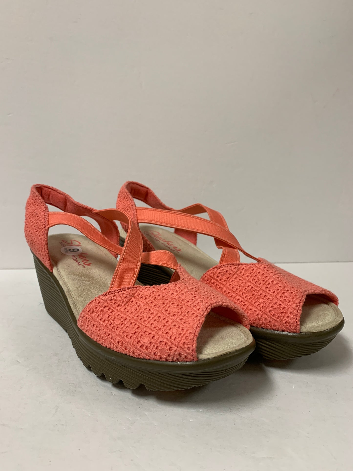 Sandals Heels Wedge By Skechers  Size: 6