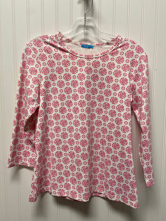 White Top Long Sleeve Designer J Mclaughlin, Size L