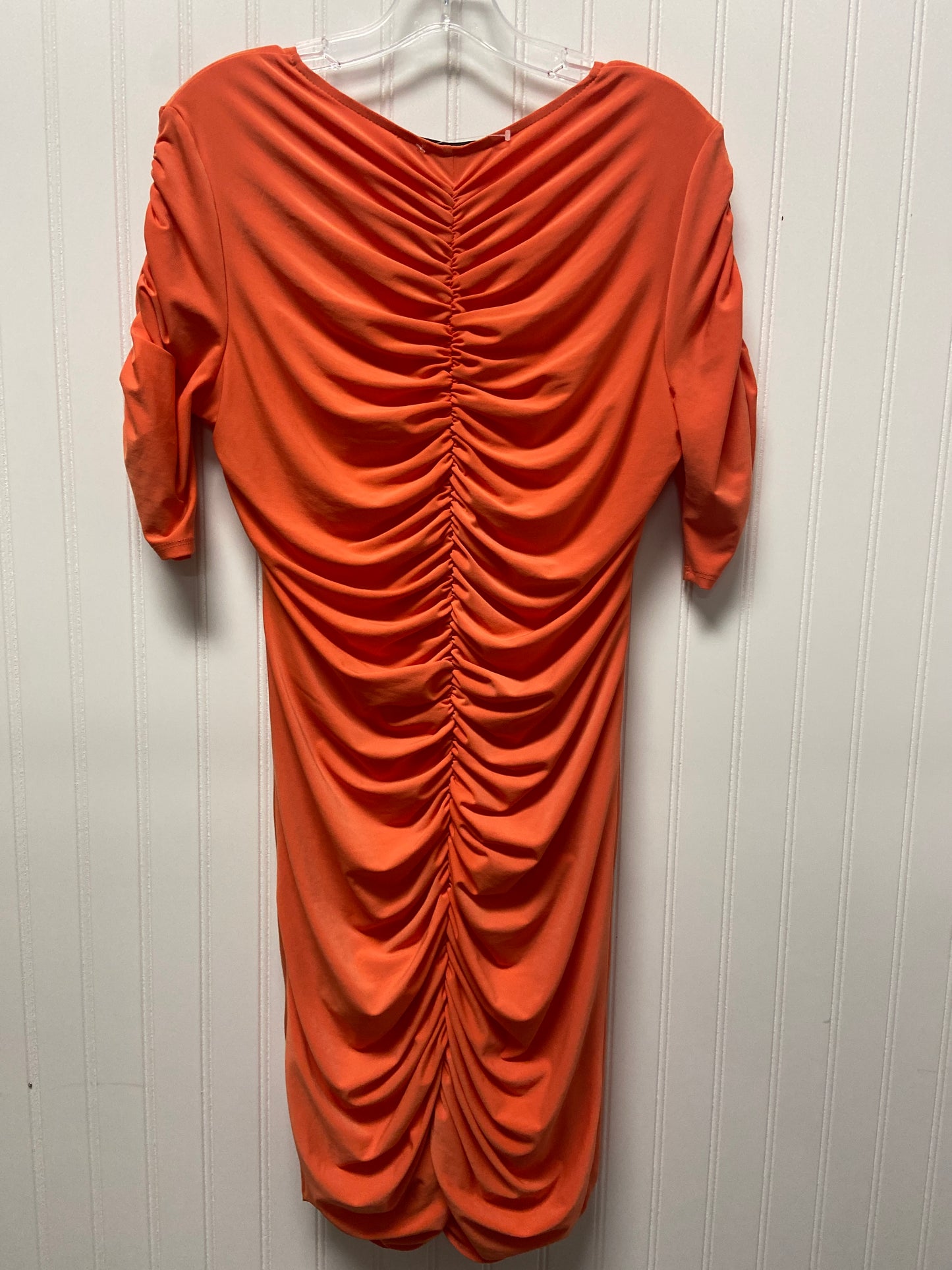 Orange Dress Party Short Cmb, Size L