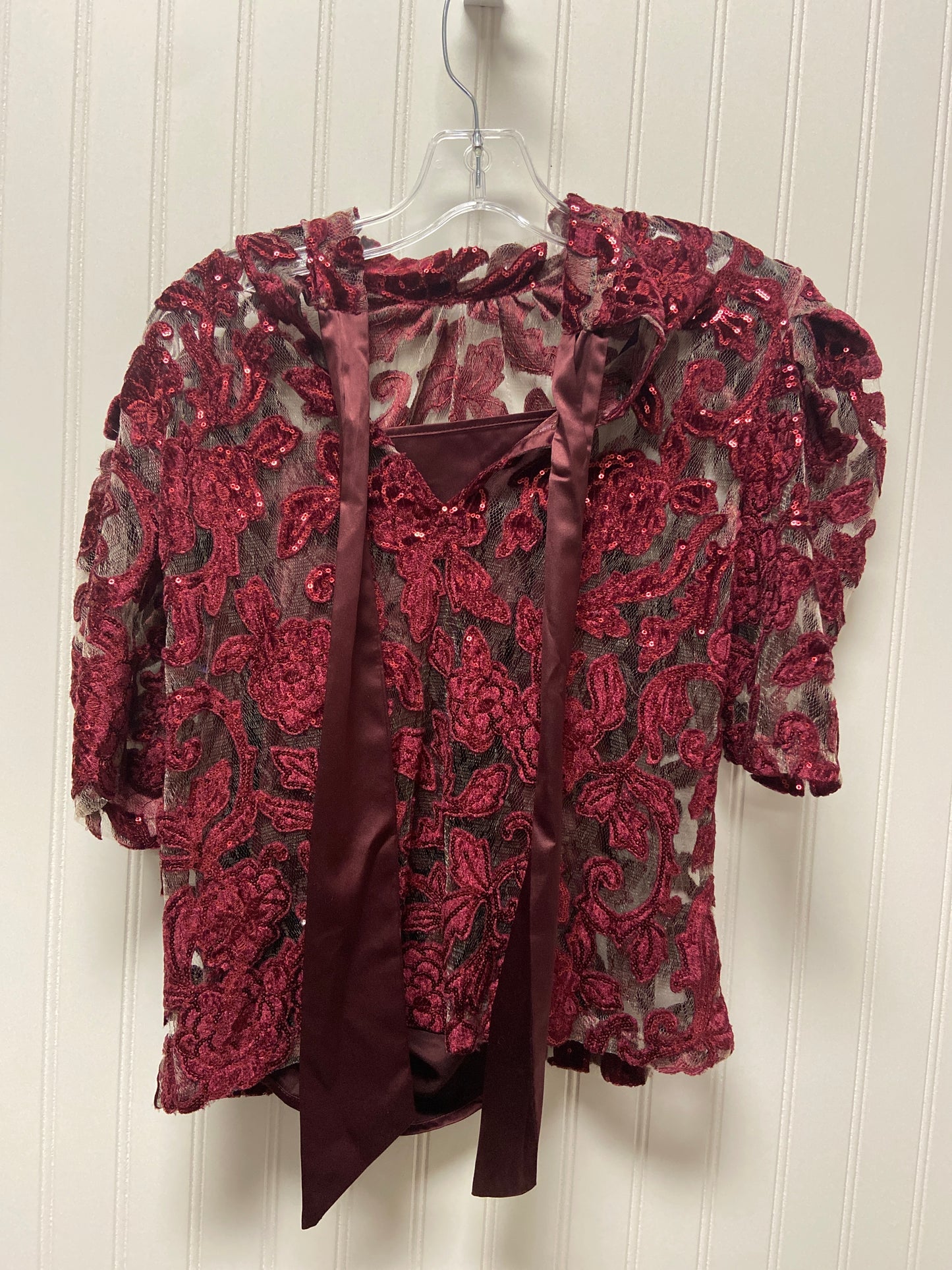 Purple Top Short Sleeve Anthropologie, Size Xs