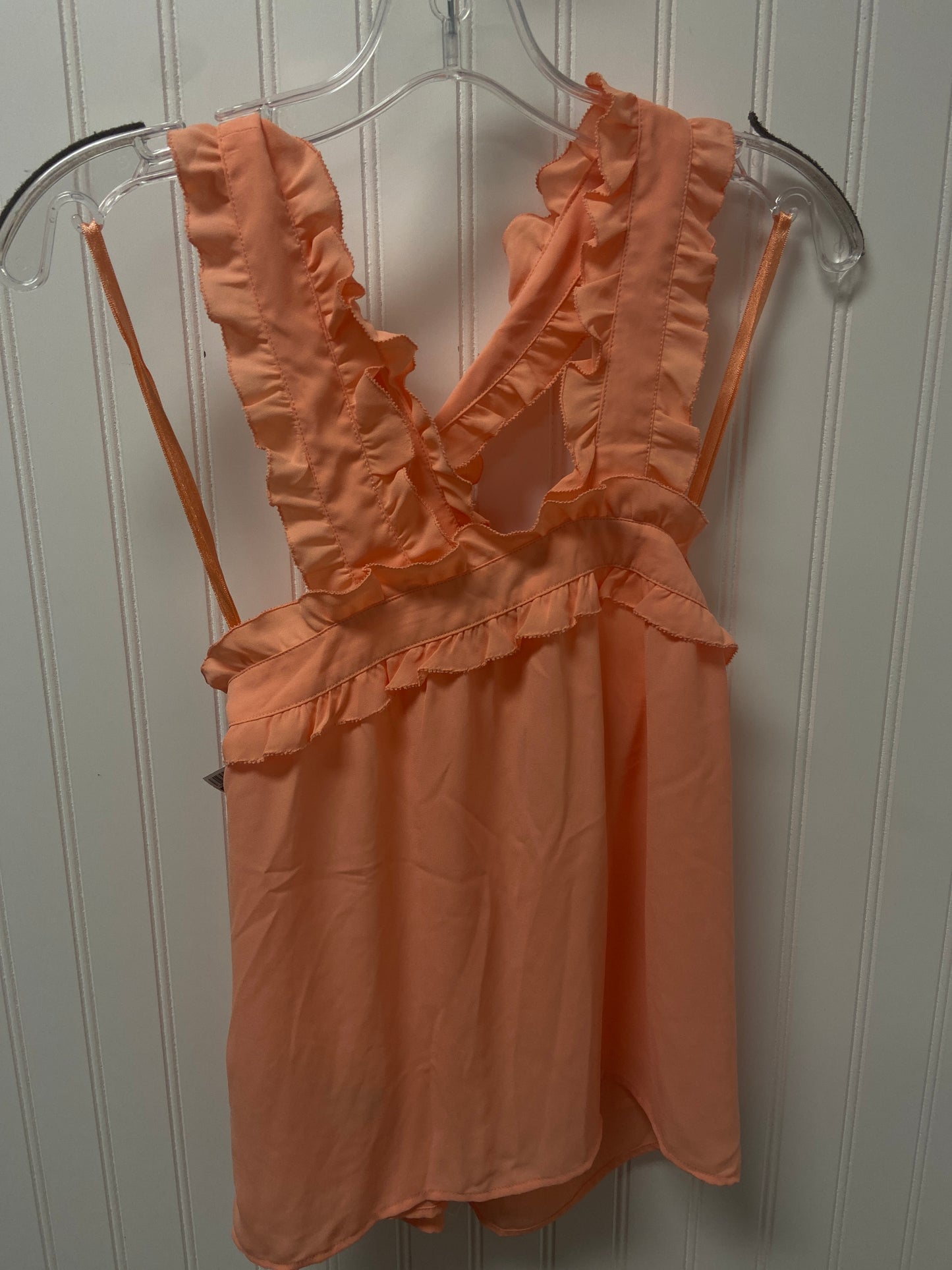 Orange Top Sleeveless J. Crew, Size Xs