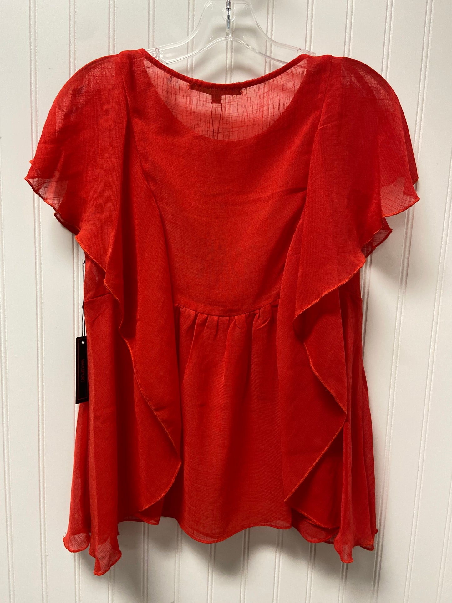 Red Top Sleeveless Designer Cma, Size Xs