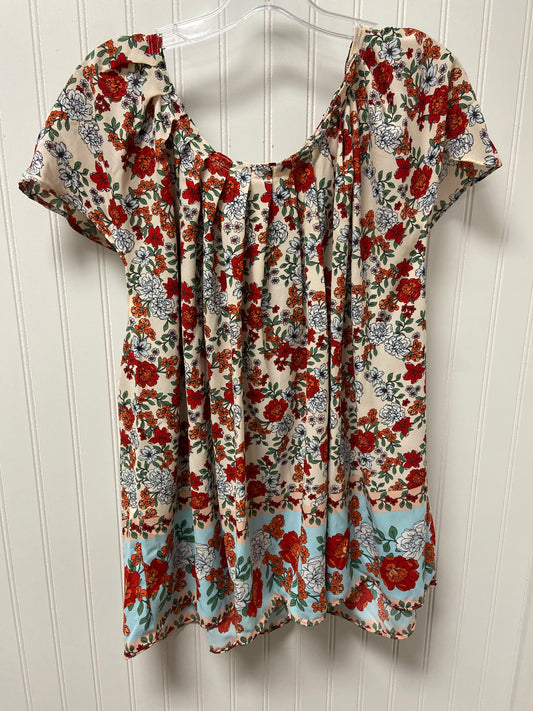 Floral Print Top Sleeveless Lc Lauren Conrad, Size 2x