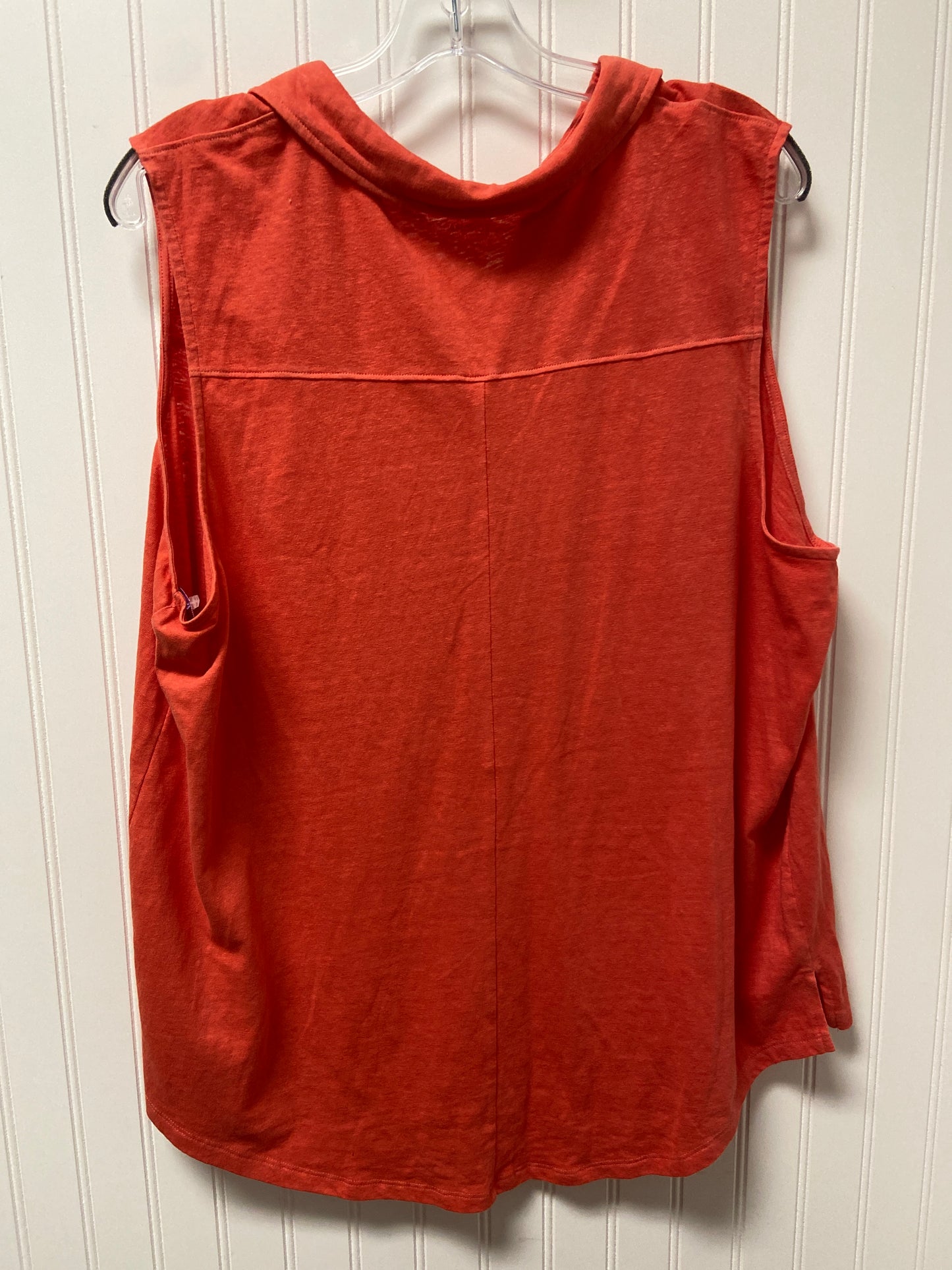 Orange Top Sleeveless Basic Sonoma, Size 2x