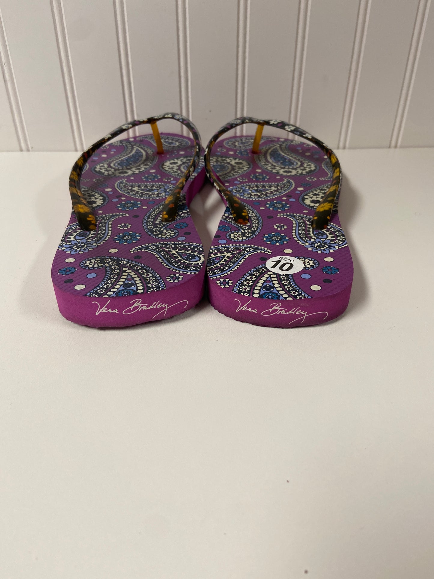 Sandals Flip Flops By Vera Bradley In Purple, Size: 10