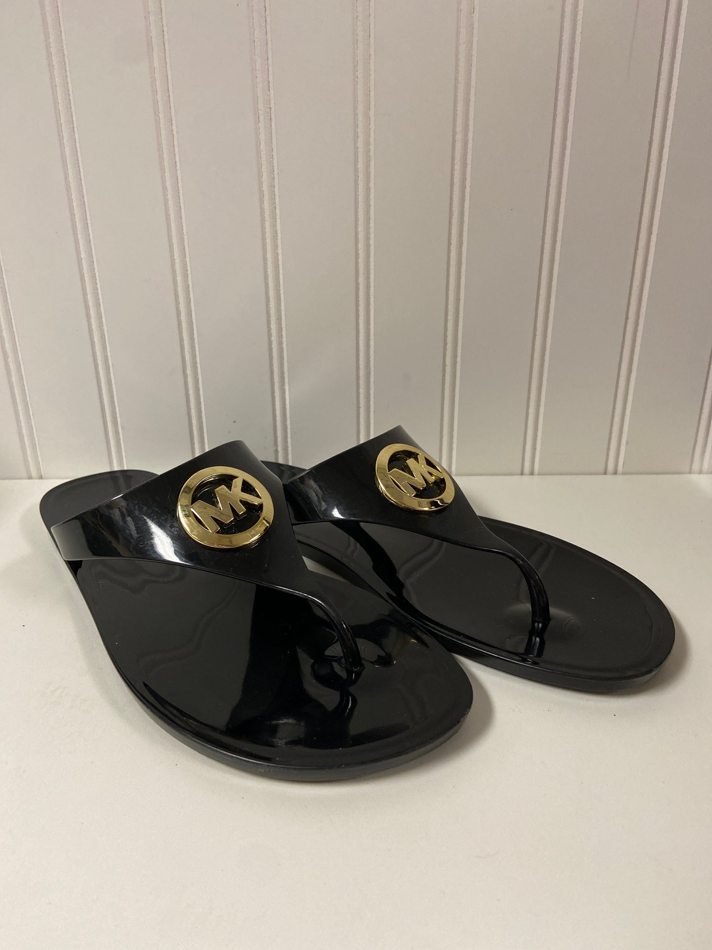 Black Sandals Designer Michael By Michael Kors, Size 10