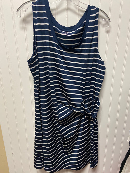 Striped Pattern Dress Casual Short Vineyard Vines, Size Xl