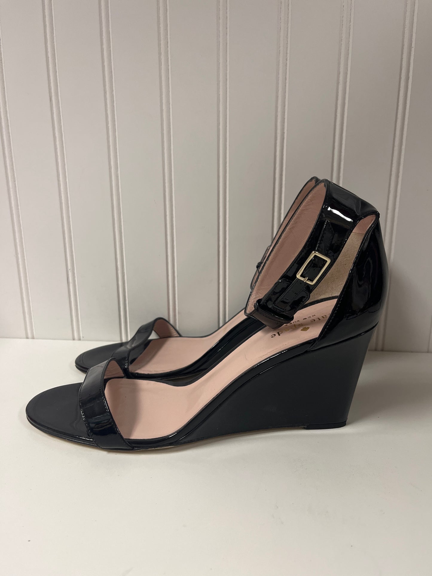 Black Sandals Designer Kate Spade, Size 10