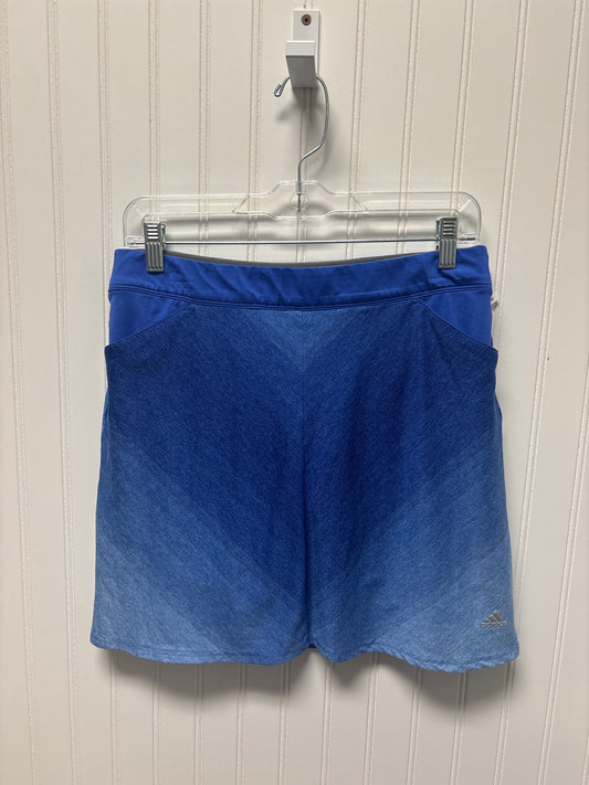 Athletic Skort By Adidas In Blue, Size: S