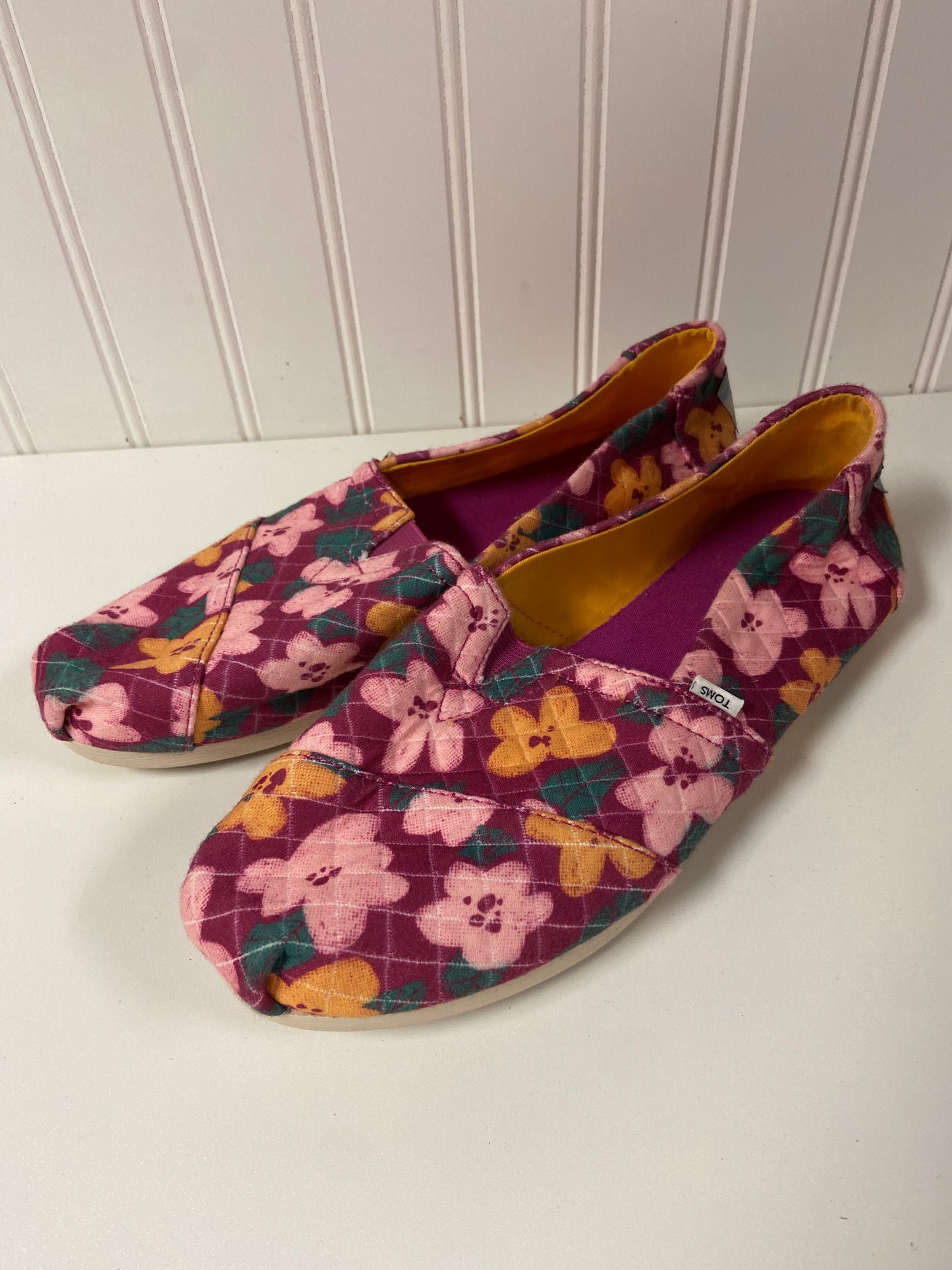 Shoes Flats By Toms In Purple, Size: 7.5