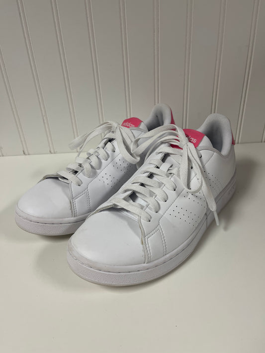 Shoes Athletic By Adidas In White, Size: 8.5