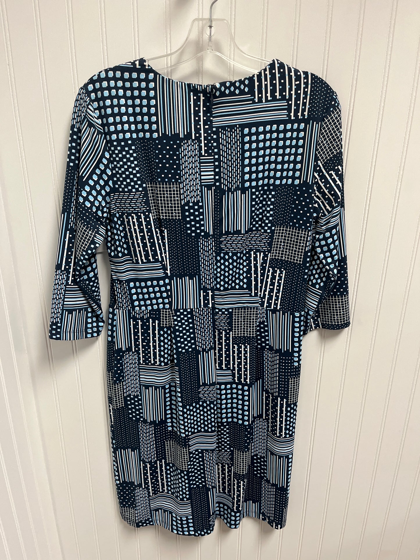 Dress Work By J Mclaughlin In Blue & White, Size: L