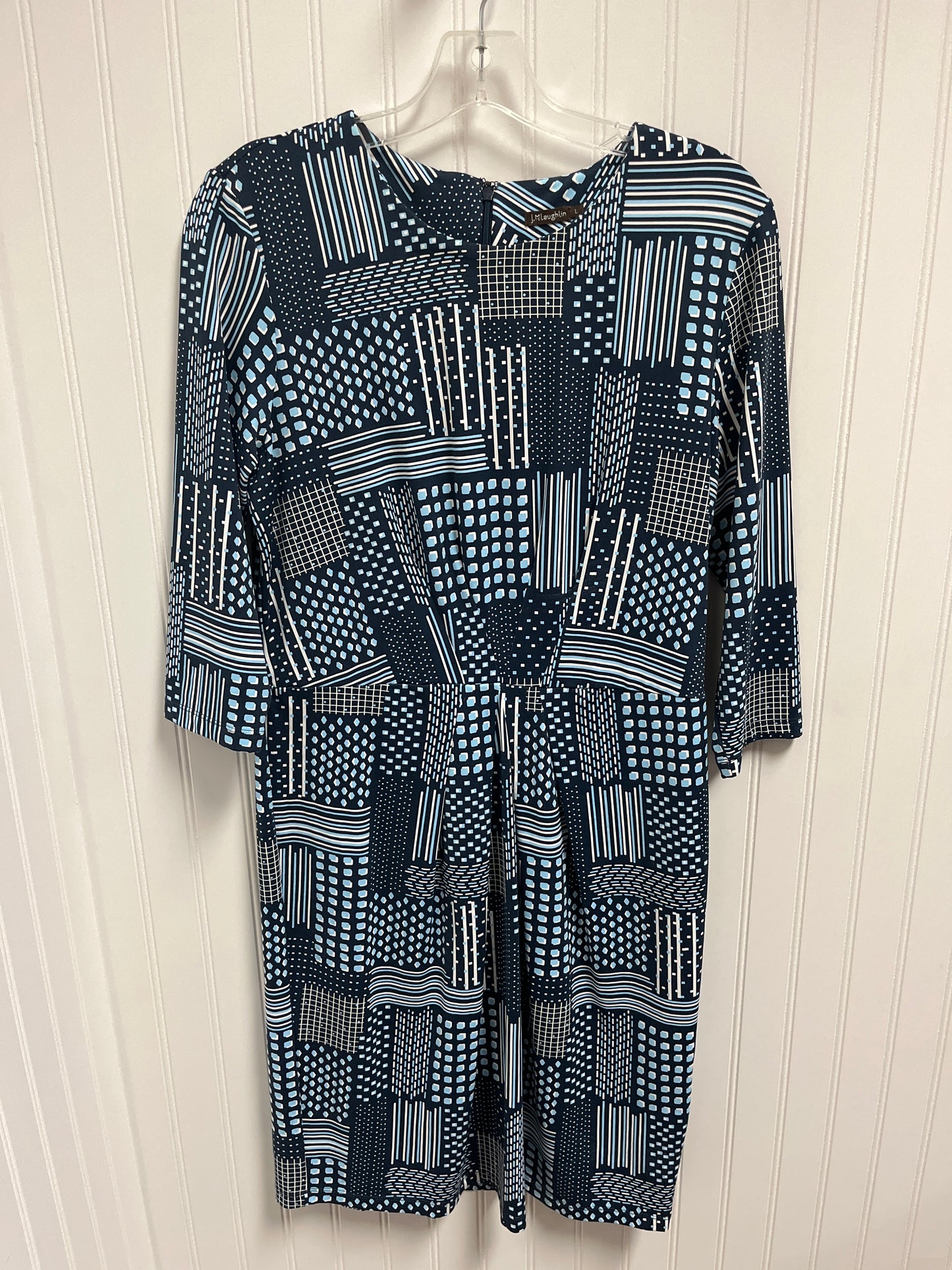 Dress Work By J Mclaughlin In Blue & White, Size: L