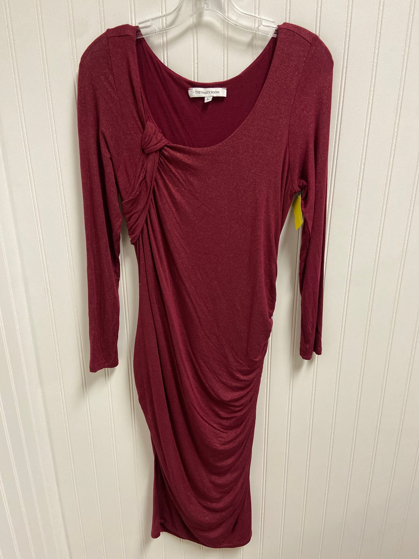 Dress Casual Midi By Clothes Mentor In Purple, Size: L