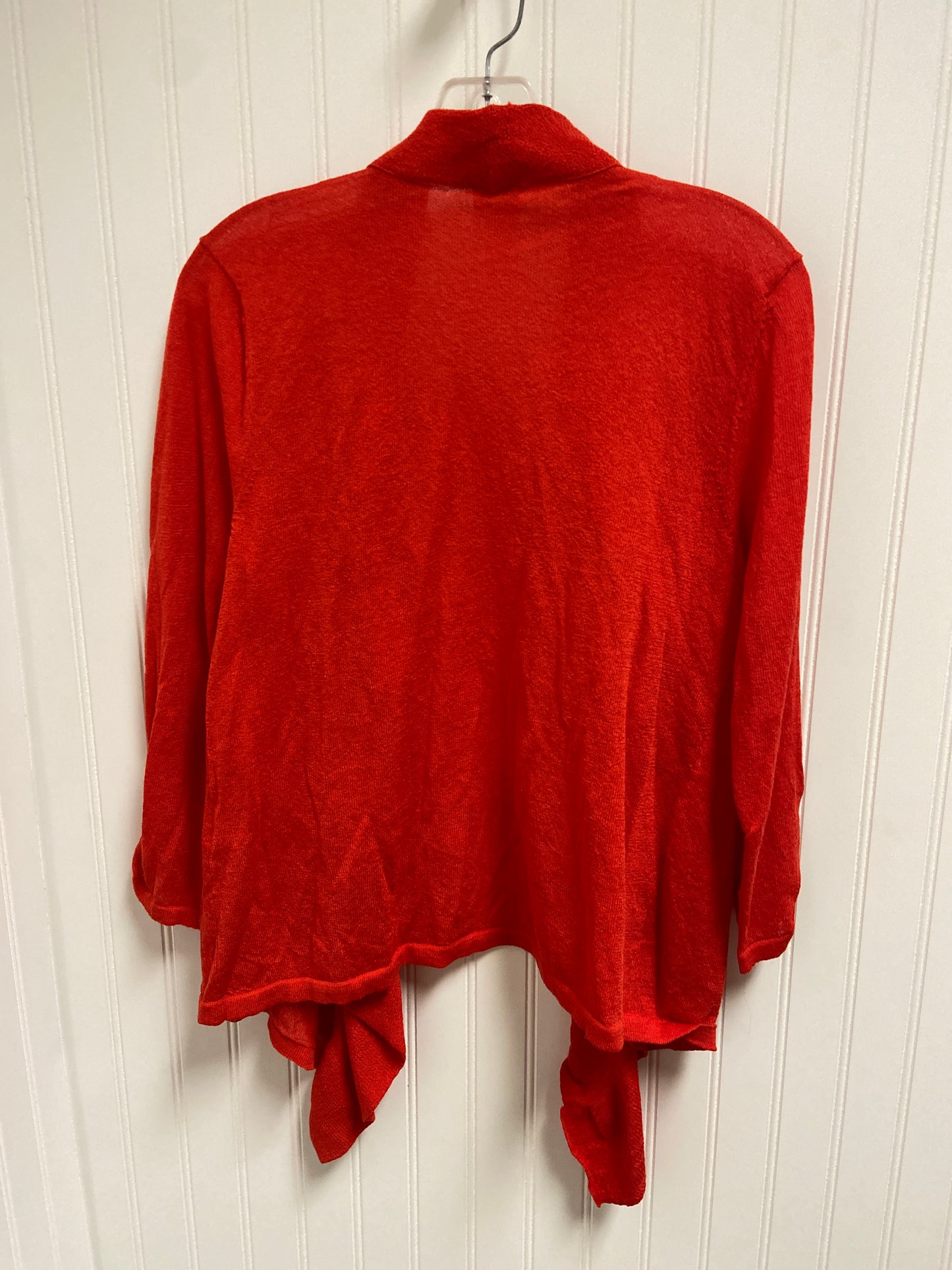 Sweater Cardigan By Chicos In Red, Size: Xs