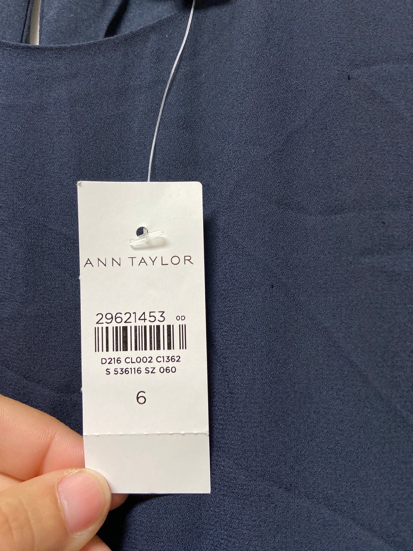 Dress Casual Maxi By Ann Taylor In Navy, Size: S