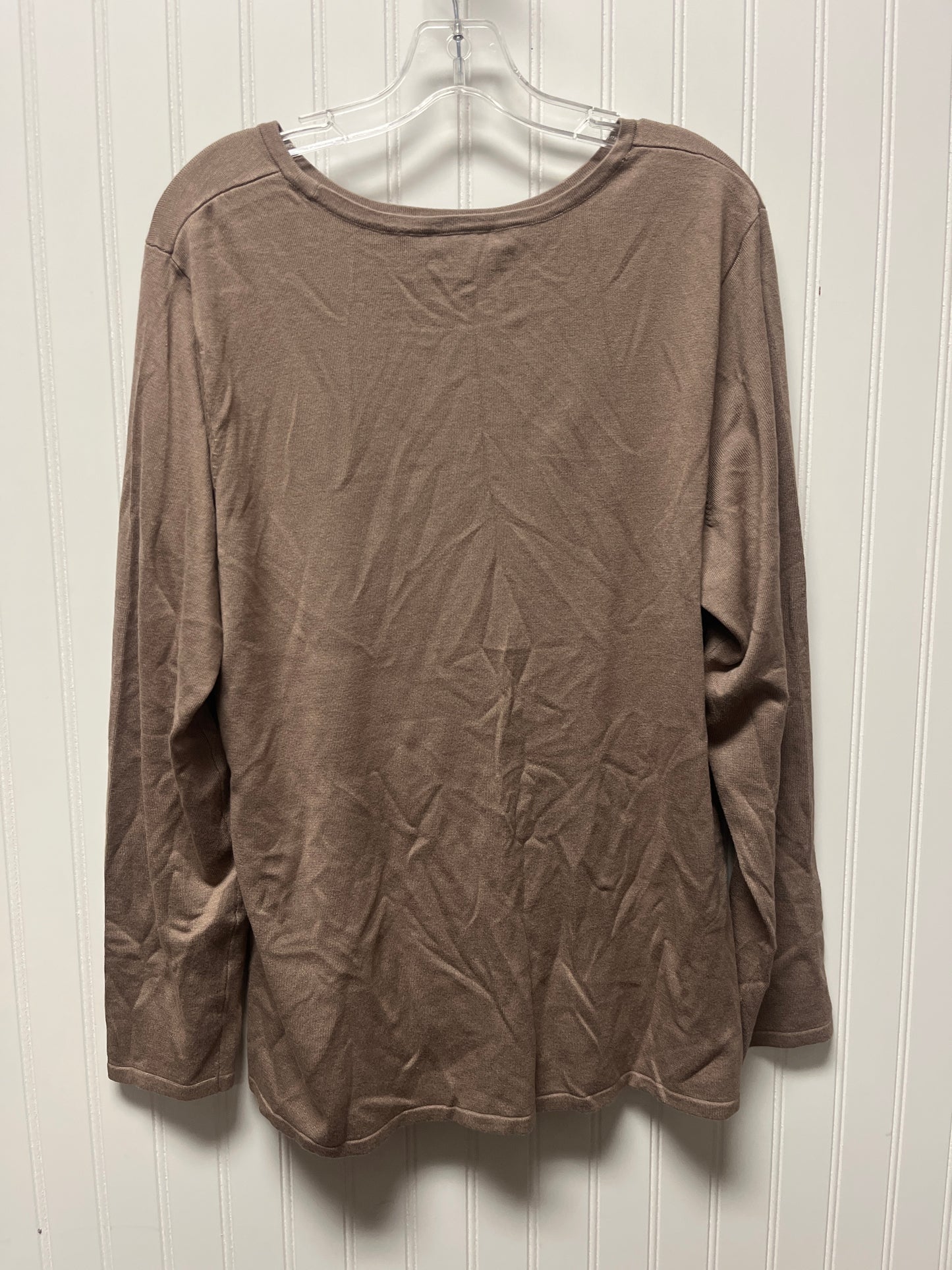 Top Long Sleeve By Chicos In Brown, Size: S