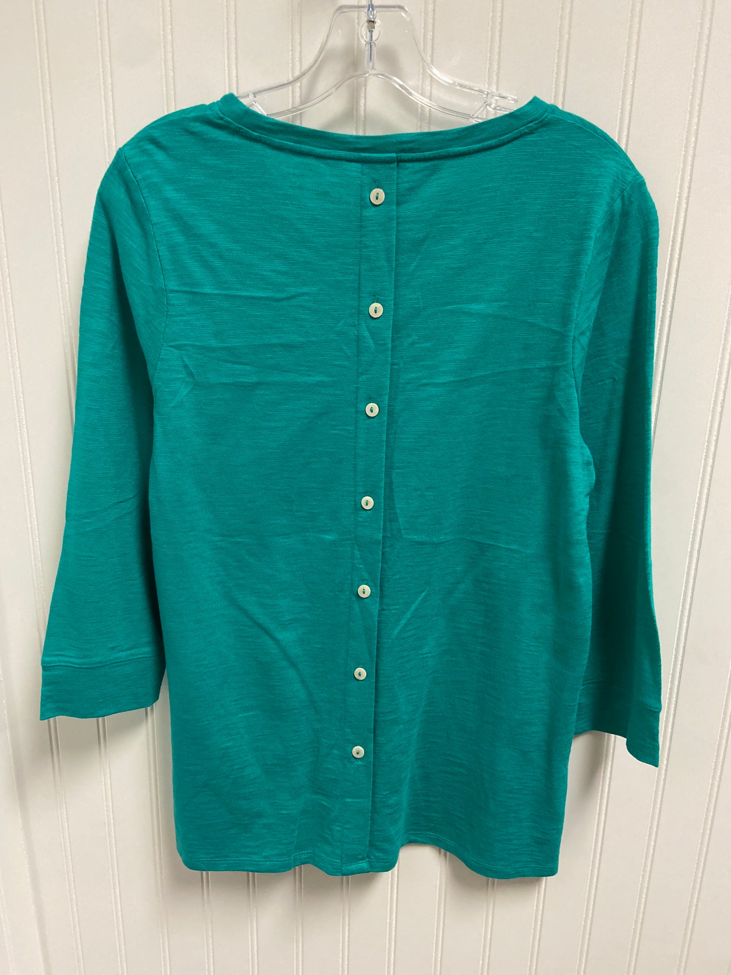 Top Long Sleeve Basic By Chicos In Green, Size: S