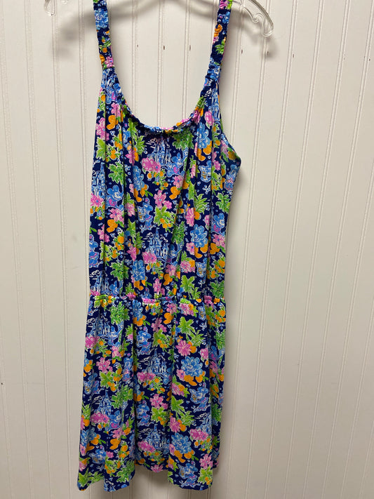 Romper Designer By Lilly Pulitzer In Blue & Green, Size: Xl