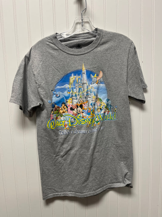 Top Short Sleeve Basic By Disney Store In Grey, Size: S