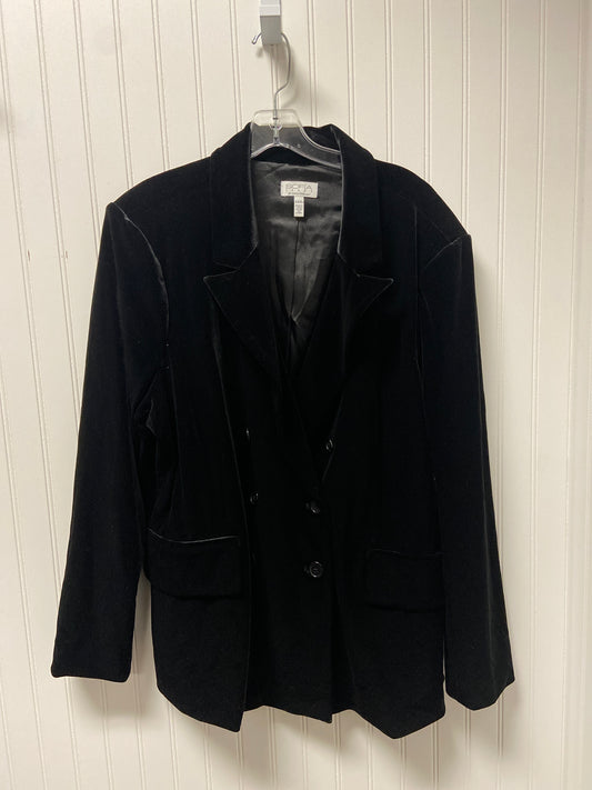 Blazer By Sofia By Sofia Vergara In Black, Size: 3x