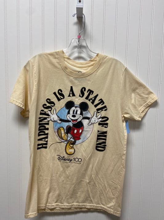 Top Short Sleeve Basic By Disney Store In Beige, Size: M