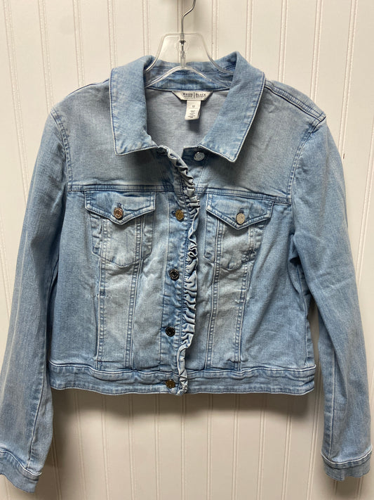 Jacket Denim By White House Black Market In Blue Denim, Size: L