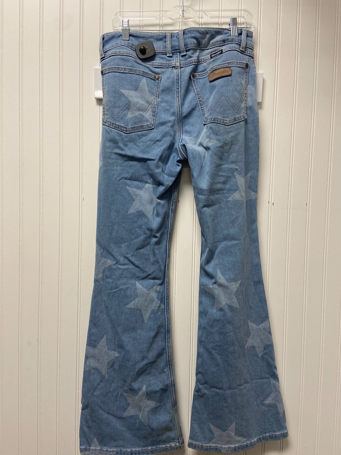 Jeans Boot Cut By Wrangler In Blue Denim, Size: 14