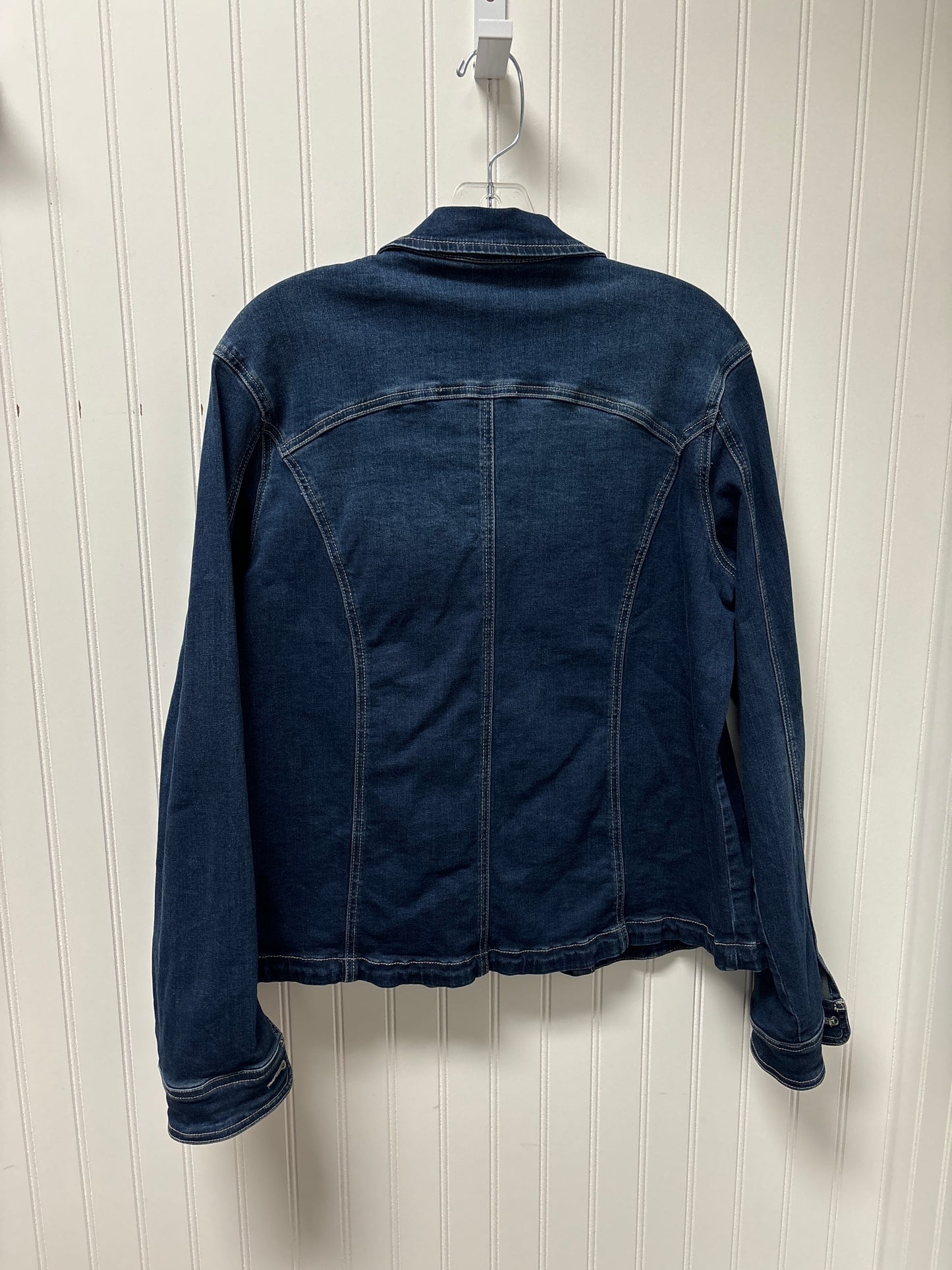 Jacket Denim By EQL In Blue Denim, Size: L