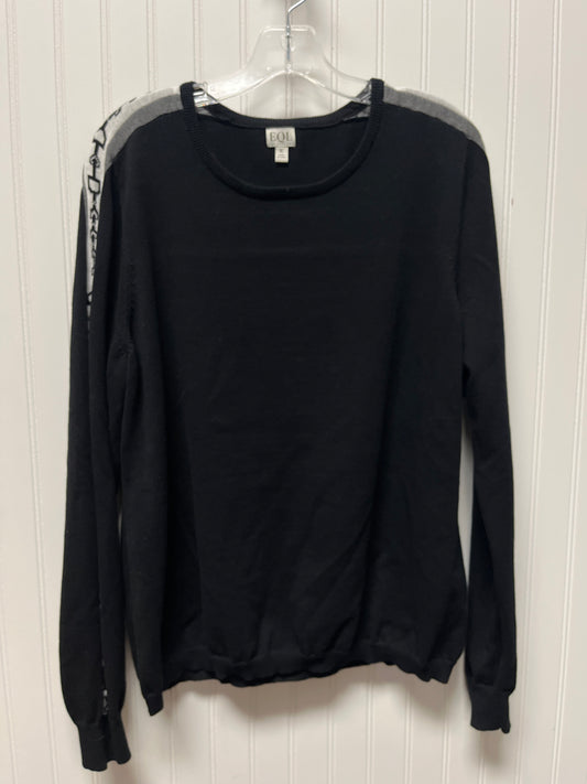 Sweater By Cmb In Black & White, Size: XL