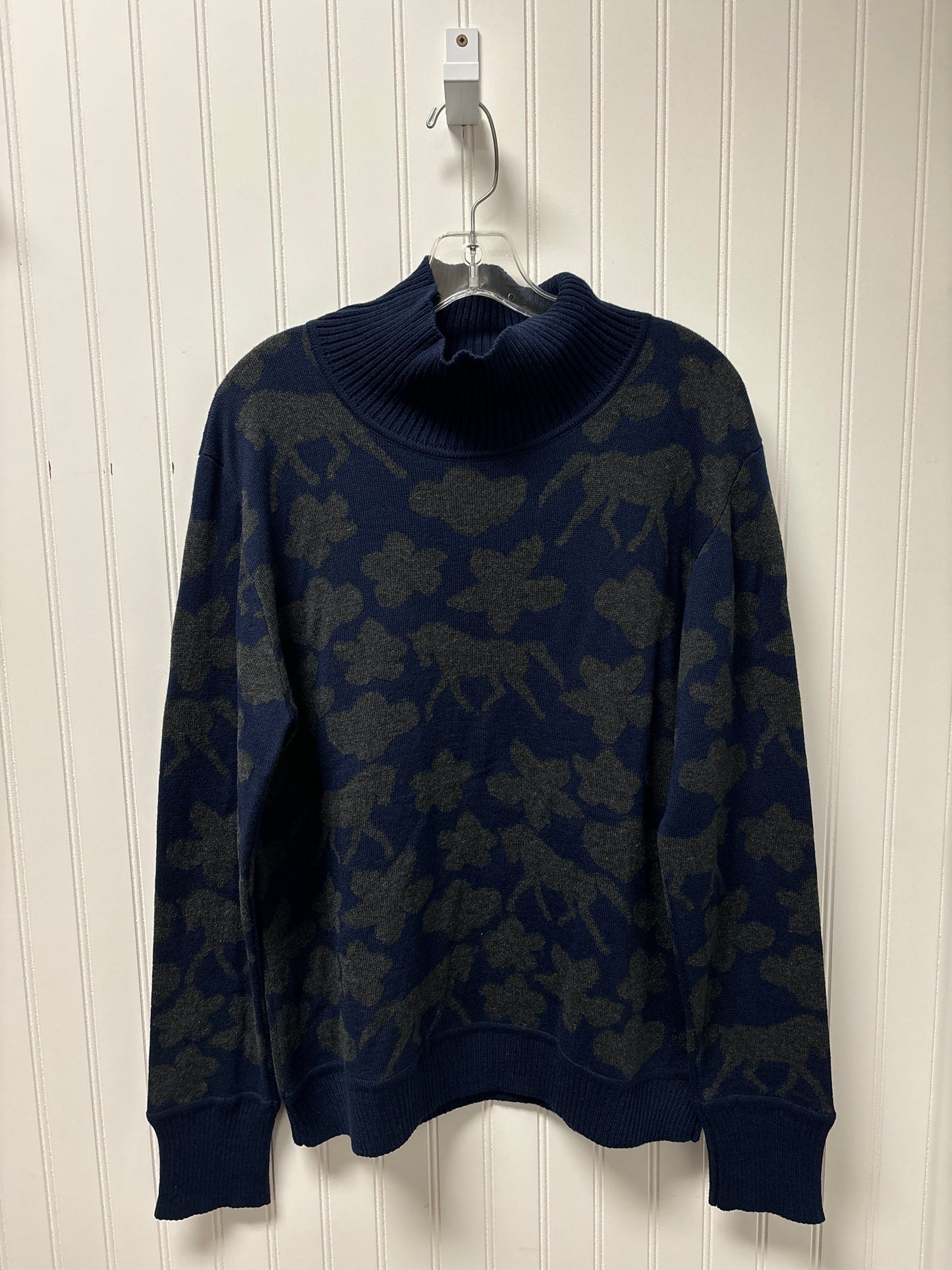 Sweater By RONNER In Blue & Grey, Size: 1x