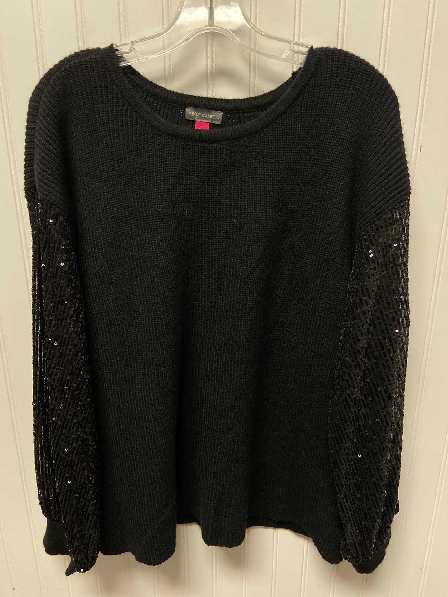 Sweater By Vince Camuto In Black, Size: L