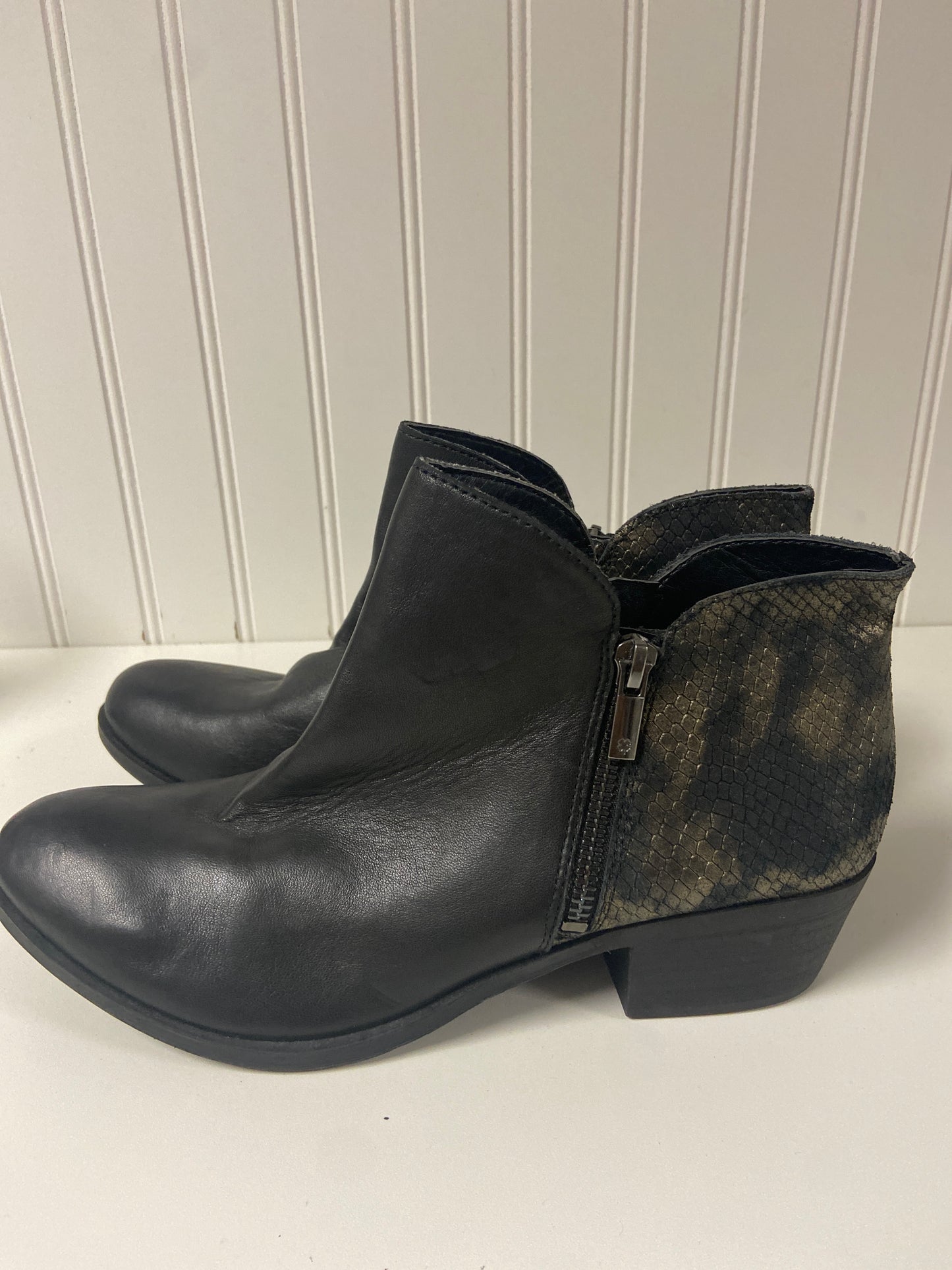 Boots Ankle Heels By Lucky Brand In Black, Size: 9