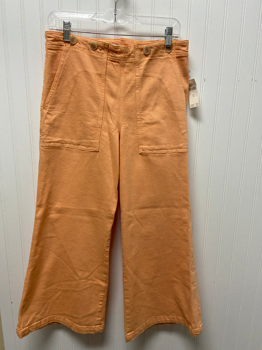 Jeans Flared By Pilcro In Orange Denim, Size: 10