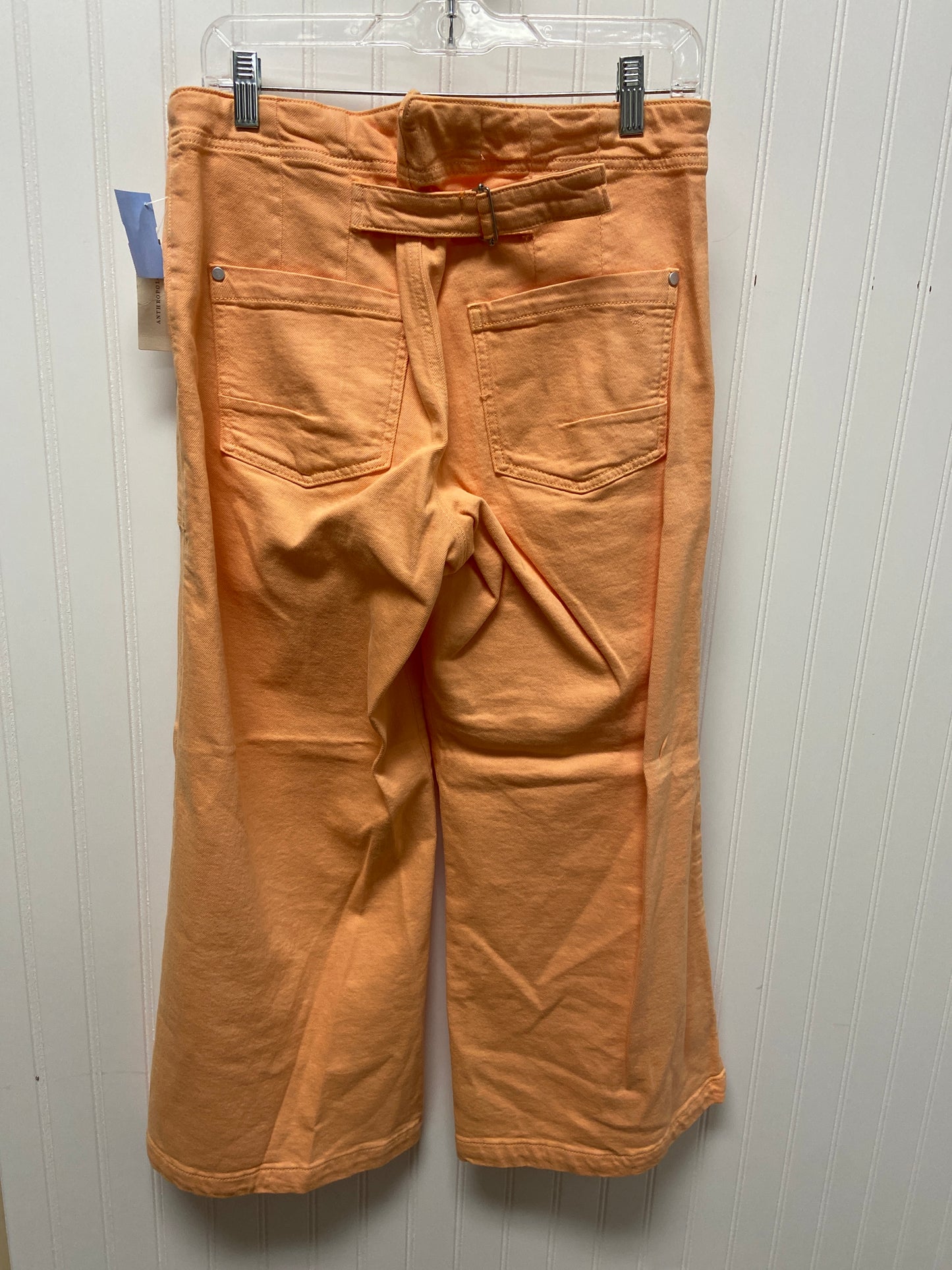 Jeans Flared By Pilcro In Orange Denim, Size: 10