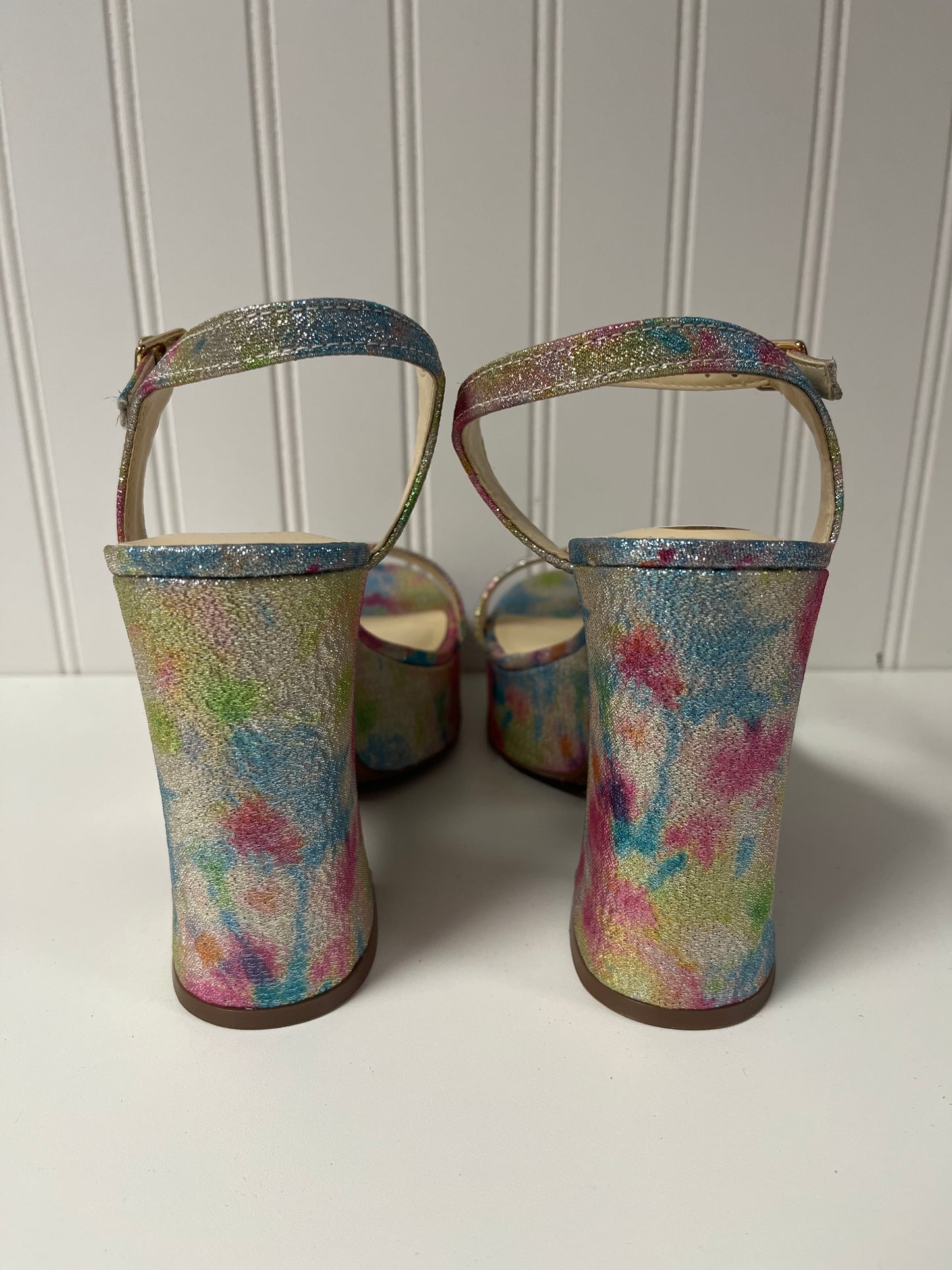 Sandals Heels Platform By Jessica Simpson In Multi-colored, Size: 6.5