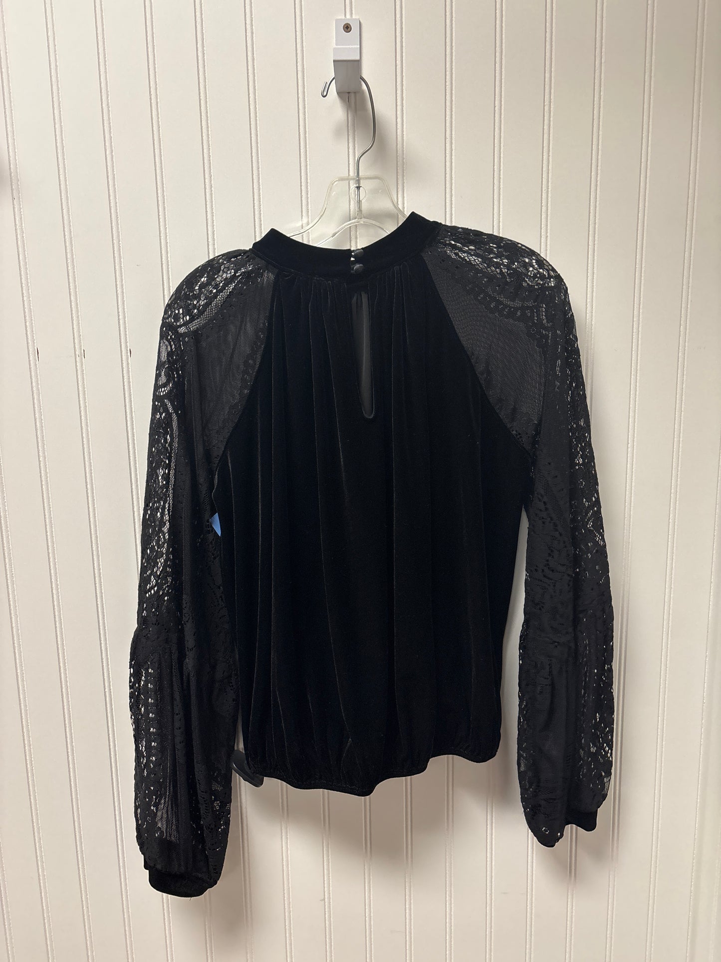 Top Long Sleeve By Free People In Black, Size: Sp