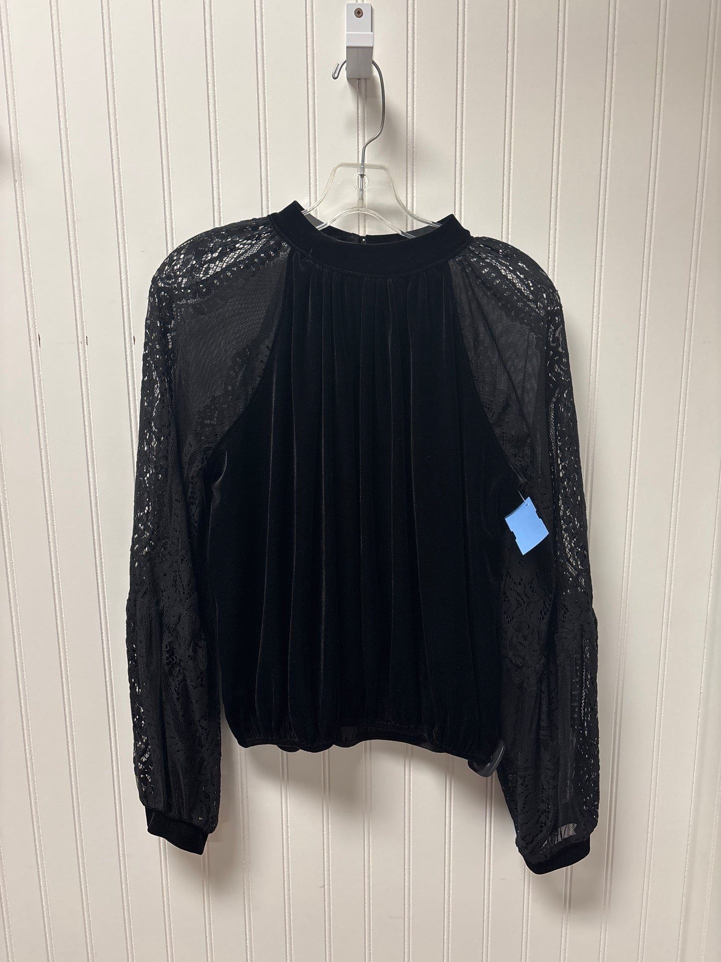 Top Long Sleeve By Free People In Black, Size: Sp