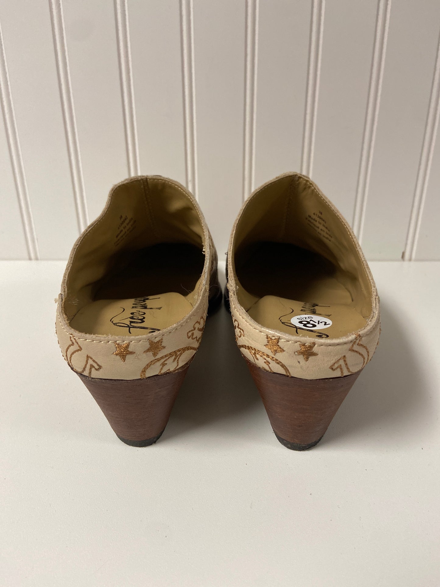 Shoes Heels Block By Free People In Beige, Size: 8.5